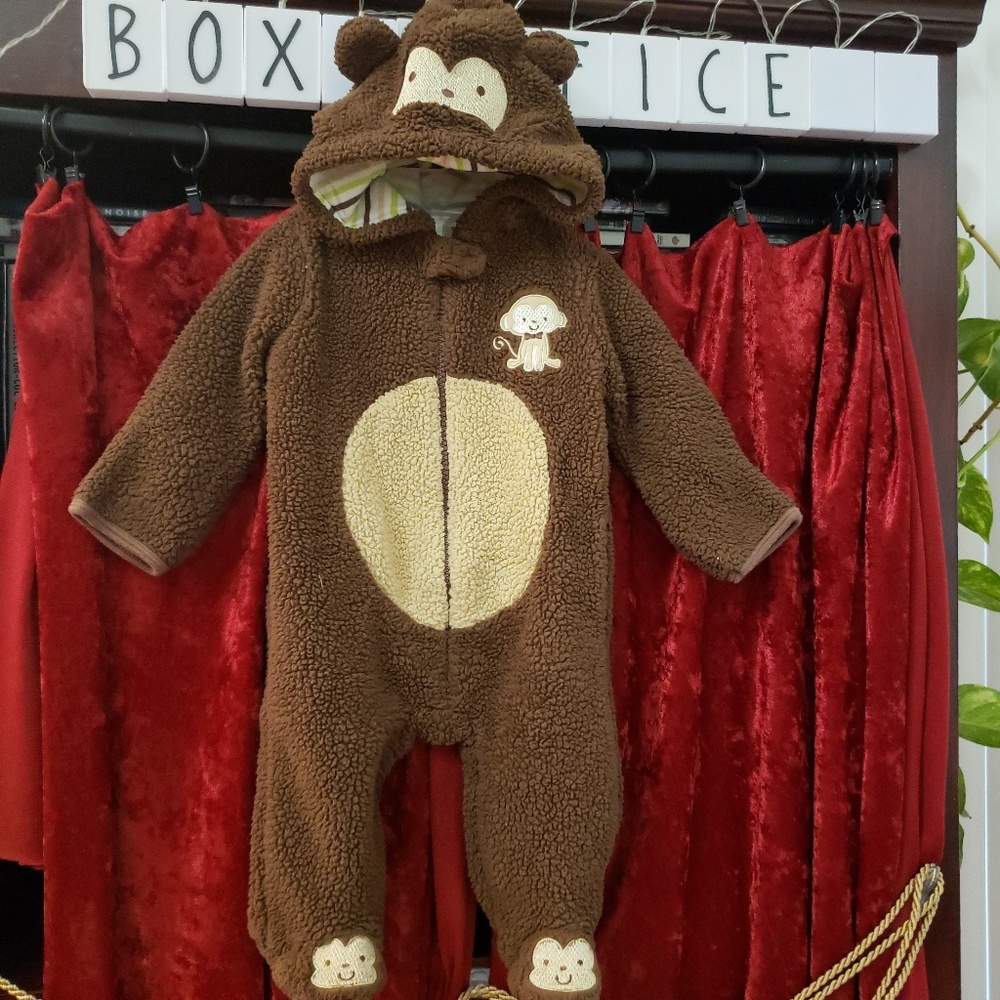 Baby Gear Monkey footie pajama costume